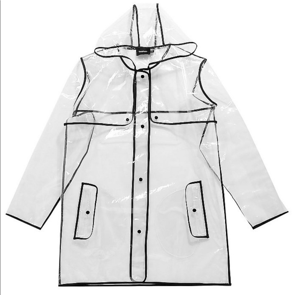 BOOHOO transparent raincoat